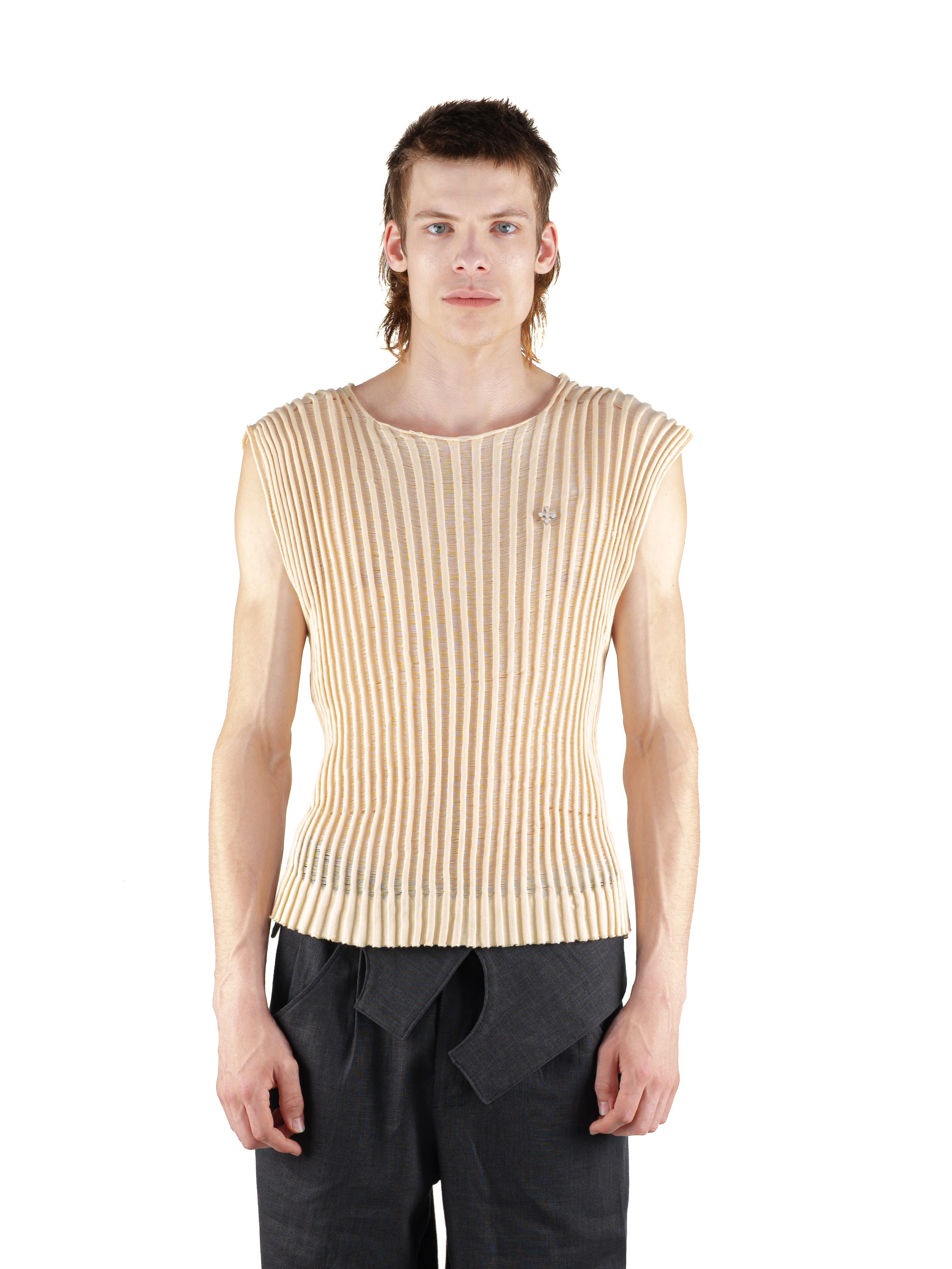 Float Tank Top Ecru